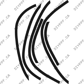 Wheel Lips 2001-2003 Acura MDX 03-01 4D SUV PPF