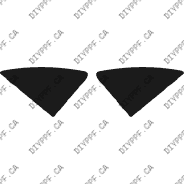 Acura RL Base (2002–2004) Fenders Left and Right Paint Protection Film (PPF) Kit – 4-Door Sedan