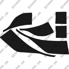 Acura RL Base (2002–2004) A-Pillar Paint Protection Film (PPF) Kit – 4-Door Sedan