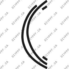 Acura RSX Base (2002–2004) Front Wheel Lip Paint Protection Film (PPF) Kit – 2-Door Hatchback