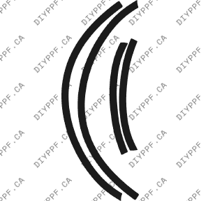 Acura RSX Base (2002–2004) Wheel Lip Rear Left and Right Paint Protection Film (PPF) Kit – 2-Door Hatchback