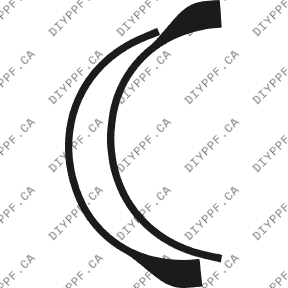 Wheel Lip/Splash Front, L&R 2002-2005 Audi A4 1.8T/3.0 05-02 4D Sdn PPF