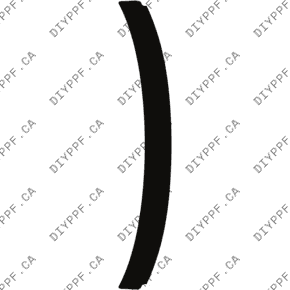 Spoiler, Rear 2024-2024 Ford Mustang EcoBoost/EcoBoost Premium 24-24 2D Conv PPF