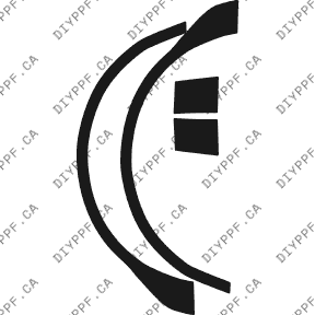 Wheel Lip/Splash Front, L&R 2002-2006 Audi TT Coupe 06-02 2D Cpe PPF