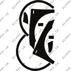 Fenders/Mirrors S-Line Badge L & R Full 2021-2025 Audi Q5 45 Sportback 25-21 4D SUV PPF