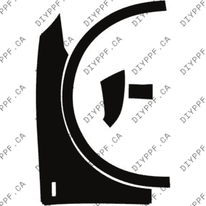 Fender/ Mirror S-Line Badge, Right Full 2021-2025 Audi Q5 45 Sportback 25-21 4D SUV PPF