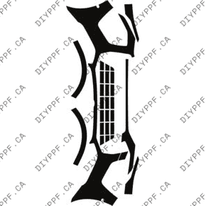 Front Bumper, w/ 2 Sensors 2021-2025 Audi Q5 45 Sportback 25-21 4D SUV PPF