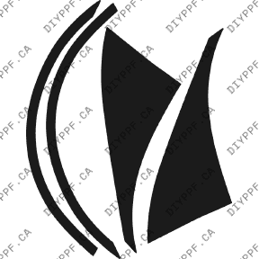 Wheel Lip/splash Rear, L&R 2002-2005 BMW 3 Series 05-02 4D Sdn PPF