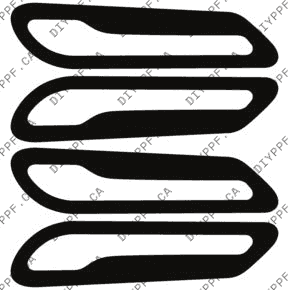 Door Handles 2024-2024 Tesla Model 3 Performance 24-24 4D Sdn PPF