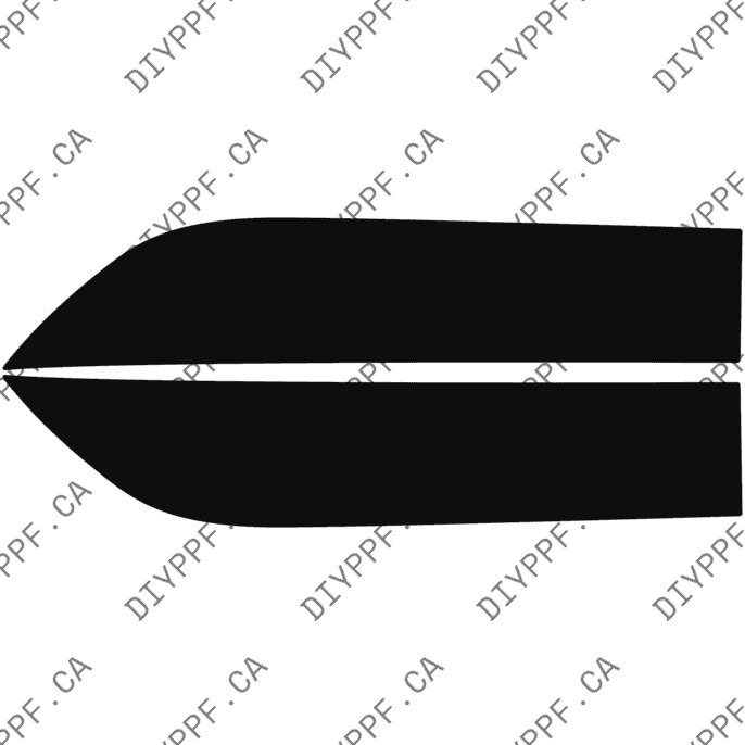 Door Panels Rear, L&R 2024-2024 Tesla Model 3 Performance 24-24 4D Sdn PPF