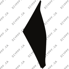 Fender, Left, Wrapped 2024-2024 Tesla Model 3 Performance 24-24 4D Sdn PPF