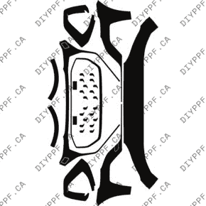 Front Bumper, Washers 2024-2025 Audi Q8 w/ S line style package/SQ8 25-24 4D SUV PPF