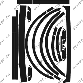 Appearance C 2002-2003 BMW 5 Series w/out front plate 03-02 4D Sdn PPF