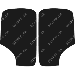 Mirrors 2002-2003 BMW 5 Series w/out front plate 03-02 4D Sdn PPF