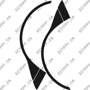 Wheel Lip/Splash Front, L&R 2002-2003 BMW 5 Series w/out front plate 03-02 4D Sdn PPF