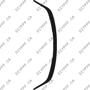 Bumper, Top 2002-2003 BMW 5 Series w/out front plate 03-02 4D Sdn PPF