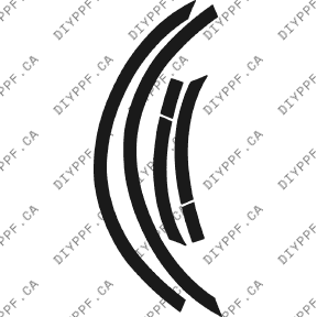 Wheel Lip Rear, L&R 2002-2003 BMW 5 Series 03-02 4D SW PPF