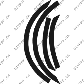 Wheel Lip Rear, L&R 2002-2005 BMW 7i Series 05-02 4D Sdn PPF