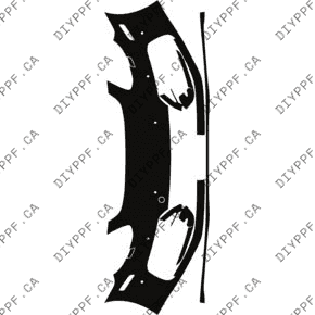 Front Bumper, Washers w/ 6 Sensors 2021-2023 Porsche Panamera Sport Turismo Base/GTS 23-21 4D SW PPF