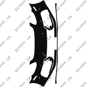 Front Bumper, w/ 6 Sensors 2021-2023 Porsche Panamera Sport Turismo Base/GTS 23-21 4D SW PPF