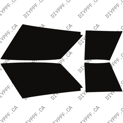 Fenders L & R, Wrapped 2022-2023 KIA Stinger GT Line/GT 23-22 4D Sdn PPF