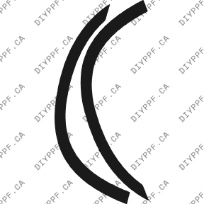 Wheel Lip Front, L&R 2003-2007 Buick Rendezvous 07-03 4D SUV PPF