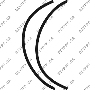 Wheel Lip Front, L&R 2000-2005 Cadillac DeVille 05-00 4D Sdn PPF