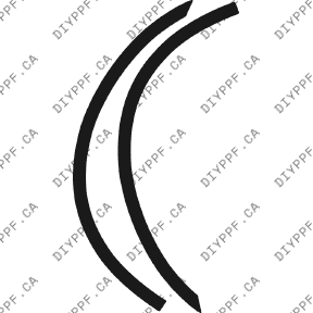 Wheel Lip Rear, L&R 2000-2005 Cadillac DeVille 05-00 4D Sdn PPF