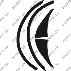 Wheel Lip/splash Rear, L&R 2000-2005 Cadillac DeVille 05-00 4D Sdn PPF