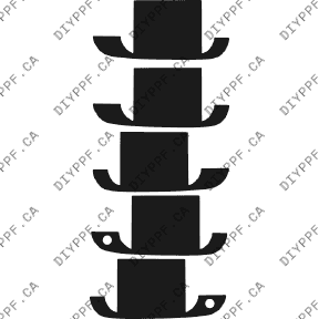 Door Handles 2002-2006 Cadillac Escalade 06-02 4D SUV PPF