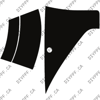 Wheel, Rear Splash, Right, Sensors 2025-2025 Genesis GV80 25-25 4D SUV PPF