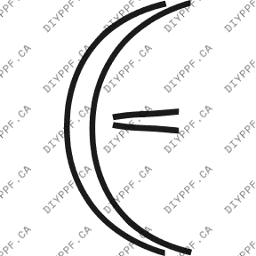 Wheel Lip Rear, L&R 2000-2004 Chevrolet Corvette 04-00 2D Conv PPF