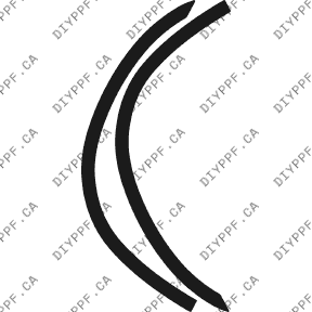 Wheel Lip Rear, L&R 2002-2004 Dodge Caravan 04-02 MV/LWB PPF