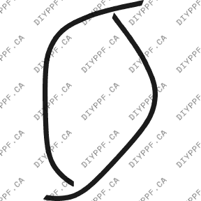 Wheel Lip Front, L&R 2002-2004 Dodge Dakota 04-02 Club P/U PPF