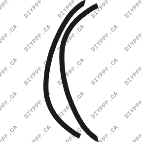 Wheel Lip Front, L&R 2002-2004 Dodge Intrepid 04-02 4D Sdn PPF