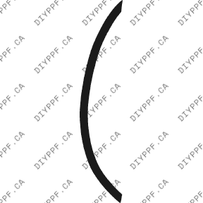 Wheel, Rear Lip Left 2002-2004 Dodge Intrepid 04-02 4D Sdn PPF