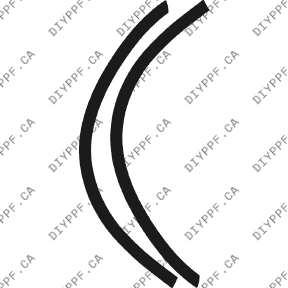 Wheel Lip Front, L&R 2002-2002 Dodge Neon 02-02 4D Sdn PPF