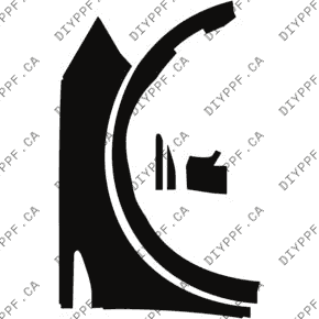 Fender, Right Full 2024-2024 Lincoln Nautilus Premier/Reserve/Black Label w/ Jet Appearance Package 24-24 4D SUV PPF