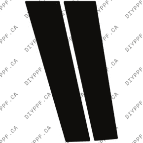 Door, B Pillar Right 2024-2024 Mercedes-Benz GLC 300 4MATIC Coupe w/ AMG Line 24-24 4D SUV PPF