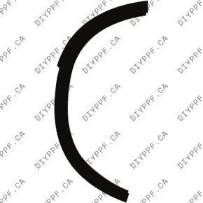 Wheel, Rear Flare, Full Right 2024-2024 Mercedes-Benz GLC 300 4MATIC Coupe w/ AMG Line 24-24 4D SUV PPF