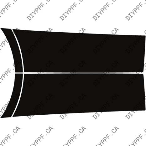 Door Panels Rear, L&R 2024-2025 Mercedes-Benz CLA 250/CLA 250 4MATIC w/ AMG Night Package/CLA 35 25-24 4D Sdn PPF