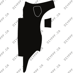 Fender, Left Full 2025-2025 Porsche Taycan Base/4S 25-25 4D Sdn PPF