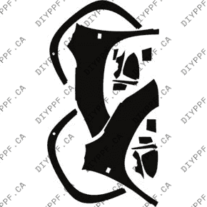 Fenders/Mirrors w/ Badge & 2 Sensors L & R Full 2024-2024 Lexus TX 500H F Sport Performance Premium/Luxury 24-24 4D SUV PPF