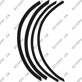 Wheel Lips 2002-2002 Dodge Stratus 02-02 2D Cpe PPF