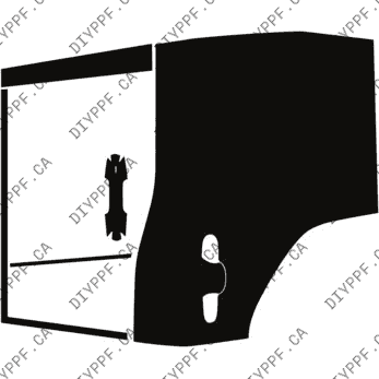 Door, Full Rear Right 2024-2024 Lexus GX 550 Overtrail/Overtrail+ 24-24 4D SUV PPF