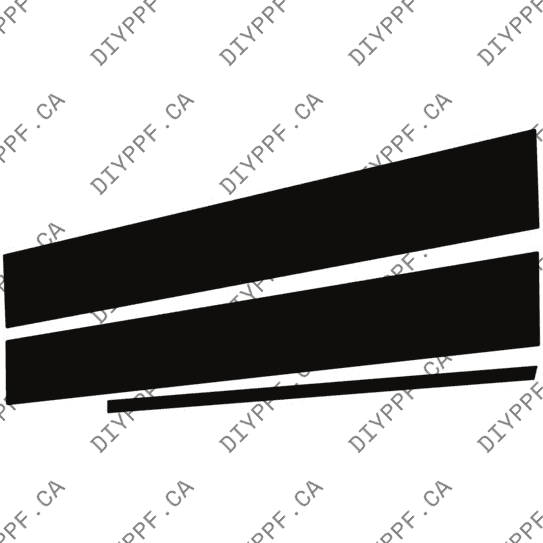 Door, B Pillar Right 2024-2024 Lexus GX 550 Overtrail/Overtrail+ 24-24 4D SUV PPF