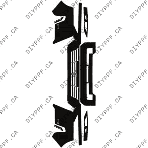 Front Bumper, Washers 2024-2024 Lexus GX 550 Overtrail/Overtrail+ 24-24 4D SUV PPF