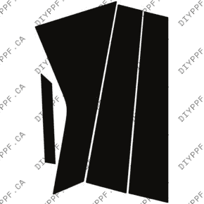 Door, B Pillar Right 2023-2024 Cadillac Lyriq 24-23 4D SUV PPF