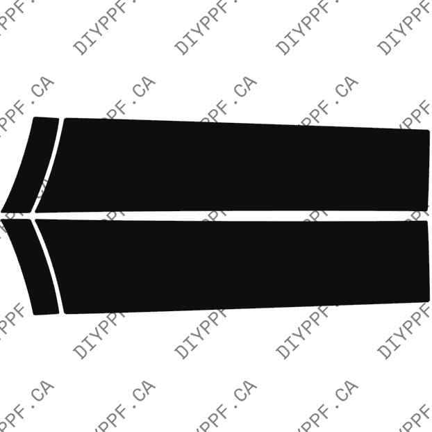 Door Panels Rear, L&R 2022-2024 Mercedes-Benz C Class 24-22 4D Sdn PPF