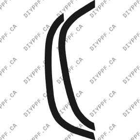 Wheel Lip Front, L&R 2003-2003 Isuzu Trooper 03-03 4D SUV PPF